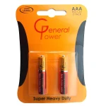 باتری نیم قلم کارتی AAA HEAVY DUTY GP