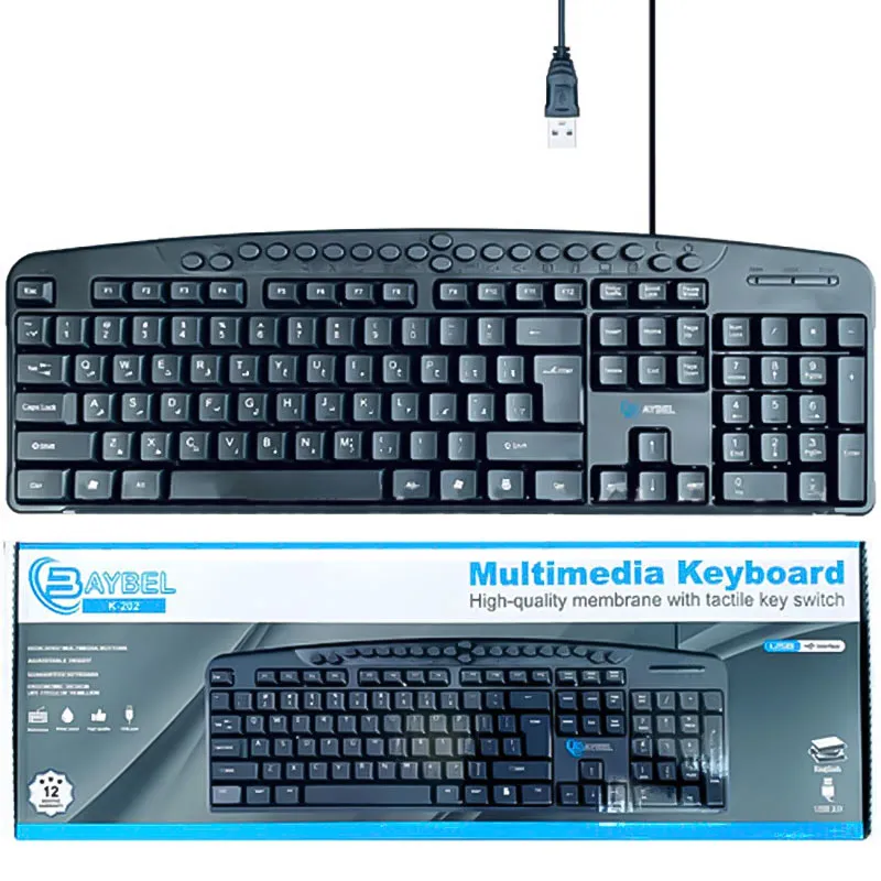 120001061_6_11zon کیبورد سیم دار K-202 BAYBEL MULTI