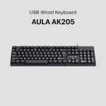 کیبورد سیم دار AULA AK-205 - تصویر 2