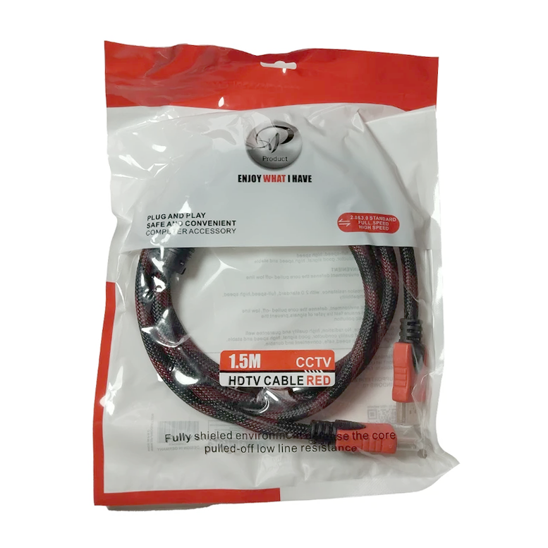 40babd2a-f141-4928-b39c-6a0569703480 (1) کابل HDMI کنفی 1/5 متر XP - تصویر 1