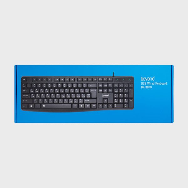 bk-3870-4 کیبرد سیم دار BK-3870 BEYOND - تصویر 1